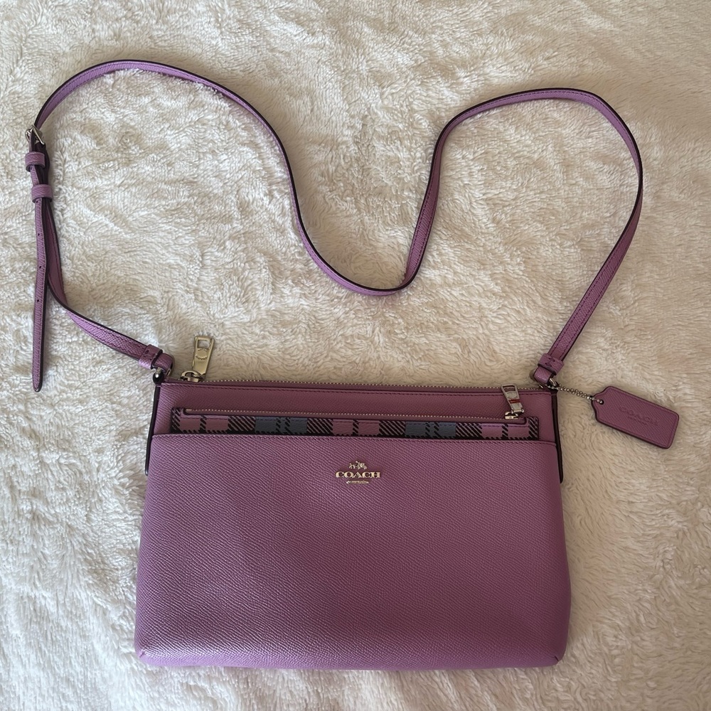 Authentic COACH East/West Crossbody Bag with Pop-Up Pouch